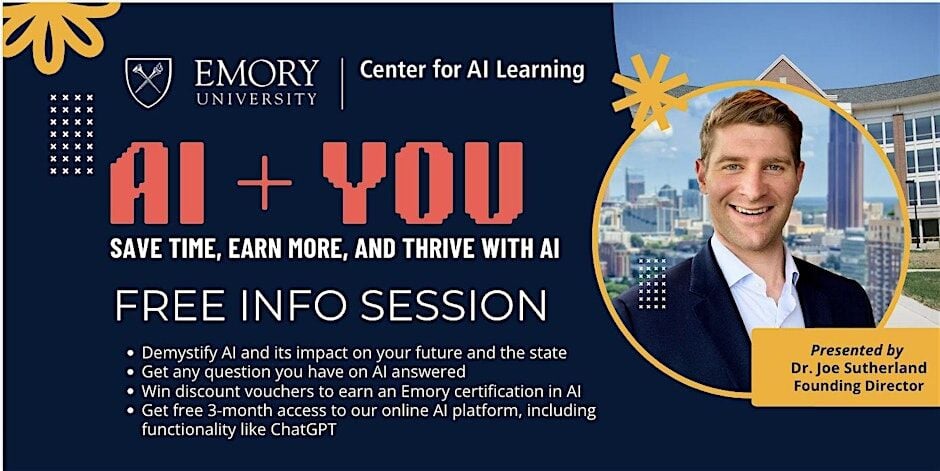 Oct. 25 - Emory University’s Center for AI Learning makes Savannah stop ...