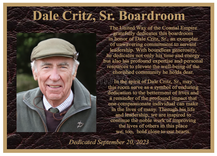 Sept. 28 United Way of the Coastal Empire names boardroom in