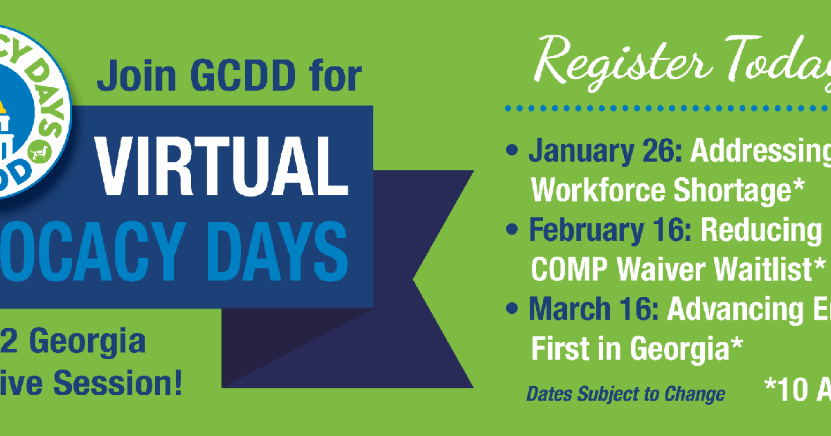 Jan. 20 - Georgia Council on Developmental Disabilities announces ...