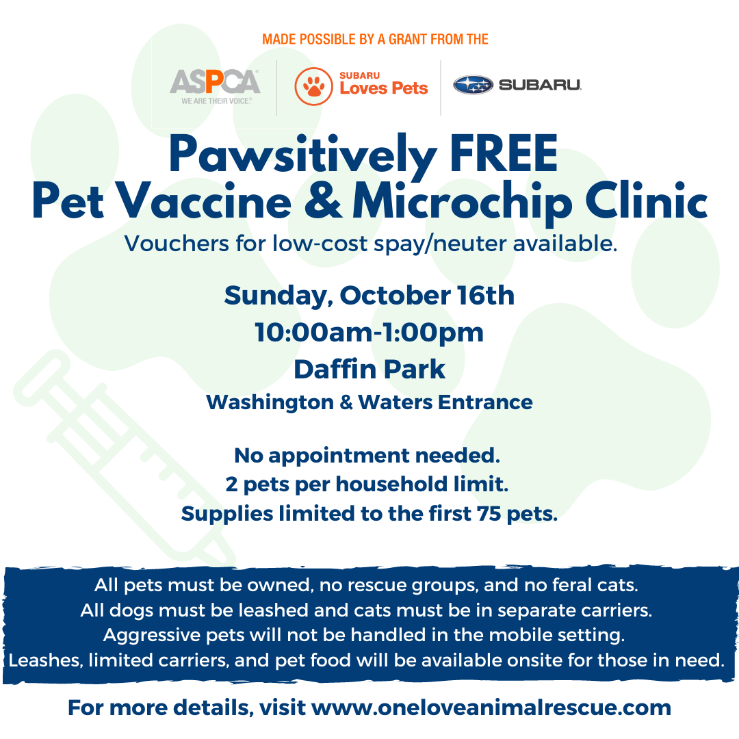 Aspca sale vaccine clinic