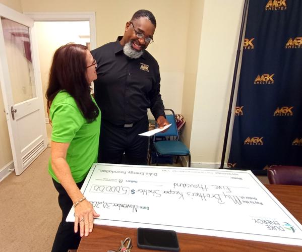 Duke Energy grants 5,000 to Florence's My Brother's Keeper Shelter