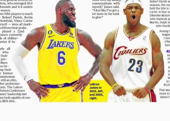 The Lakers' LeBron James is redefining NBA longevity as he reaches his 21st  season, Basketball