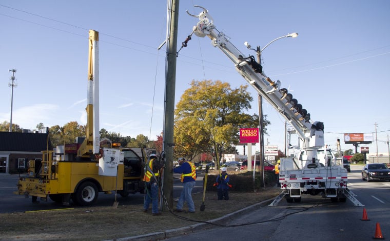 PHOTOS: Cashua Drive utility pole replacement | News | scnow.com