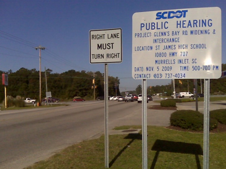SCDOT holds public meeting on Glenns Bay road widening project