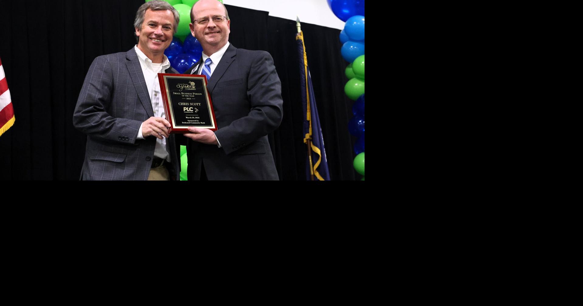 Scott named Chamber's Small Businessperson of the Year