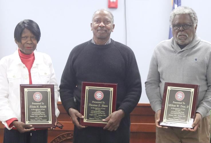 Outgoing Marion County Councilmembers recognized for years of service