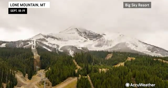 September snow falls in the northwestern U.S.->すべての結果