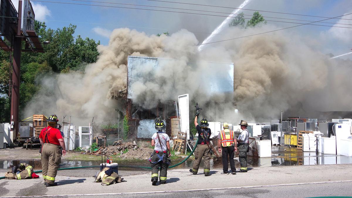 Darlington fire sends firefighters for treatment, closes US 52