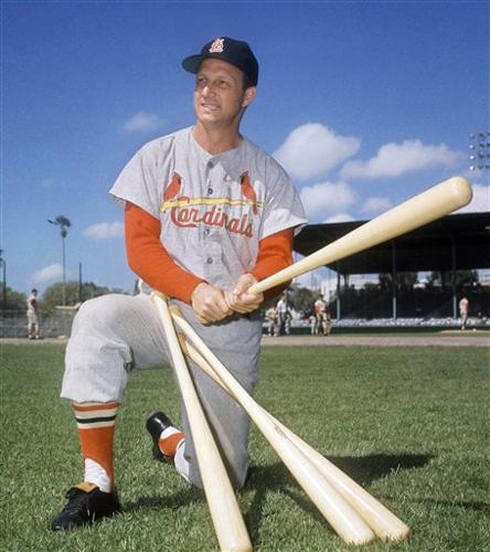 After getting final hit of his career, Stan Musial, familiar No. 6 among