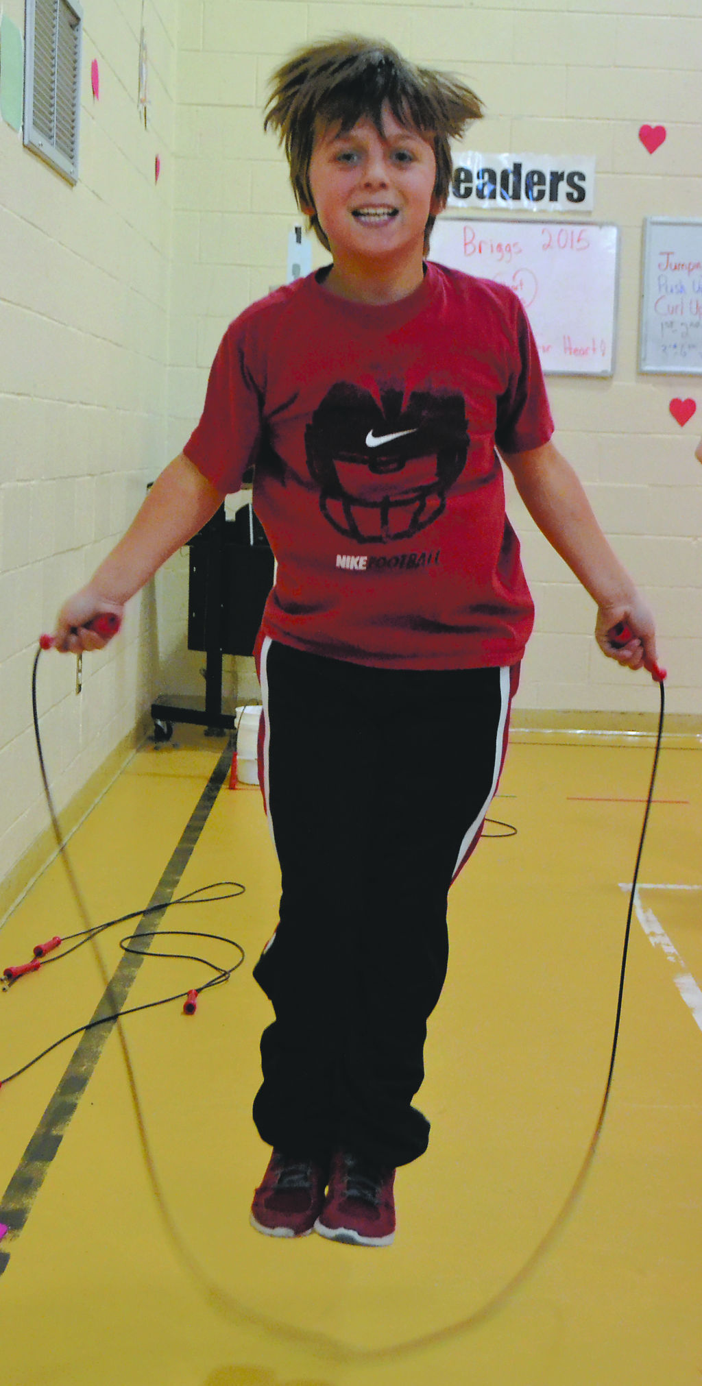 Briggs Elementary students jump rope for heart Education