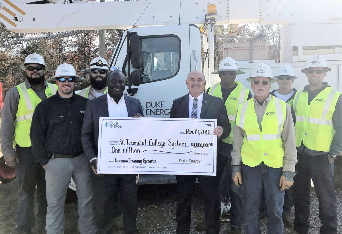 Duke Energy Partners With Tech Schools To Expand Lineworker Training With 1 Million Grant Local News Scnow Com