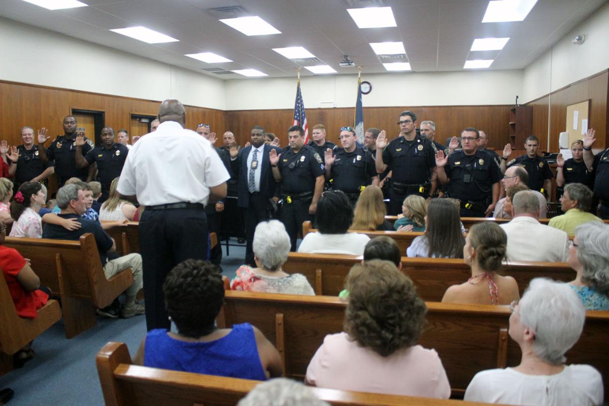 New Darlington police chief promotes 12 officers
