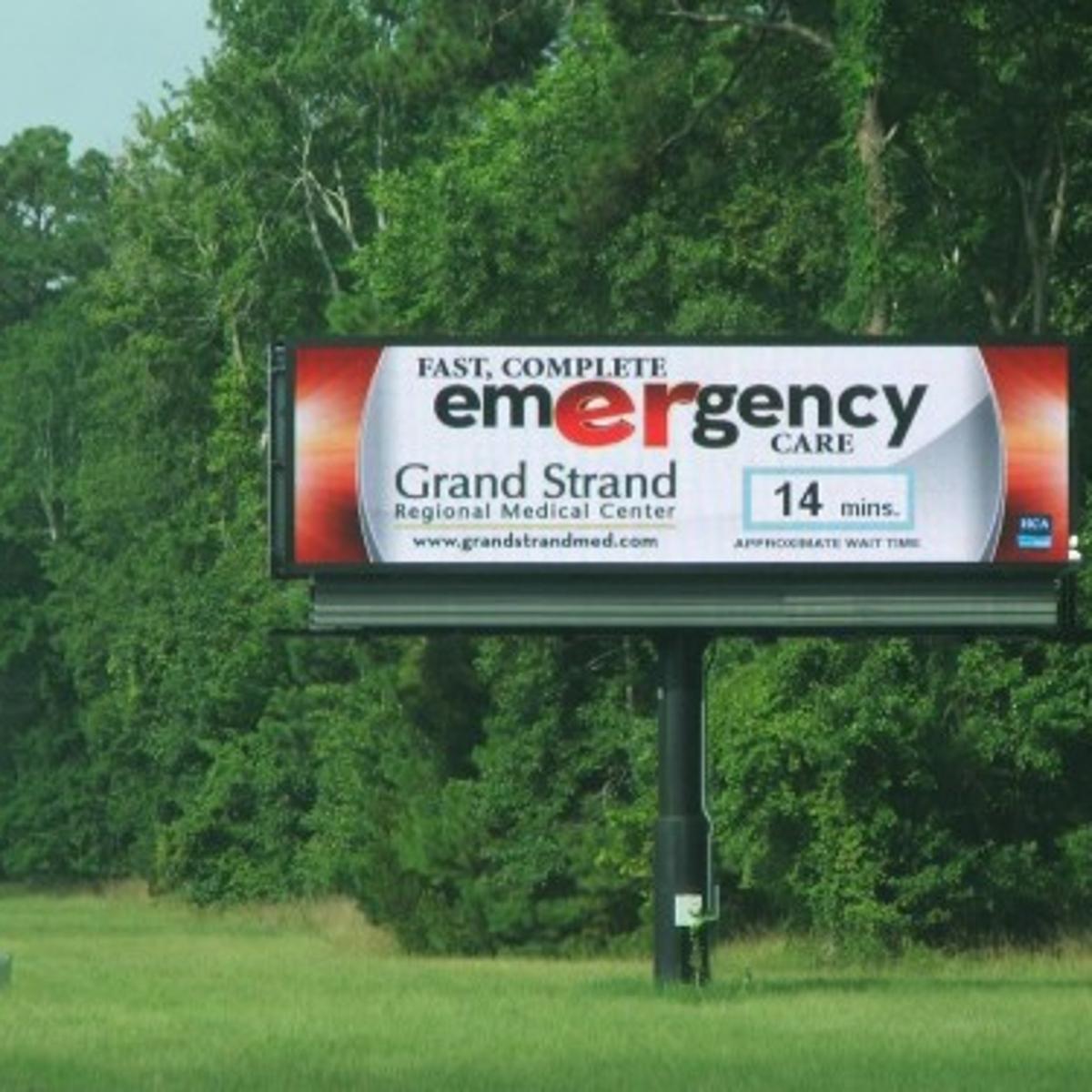 Er Wait Times Available On Billboards Text Messages Local