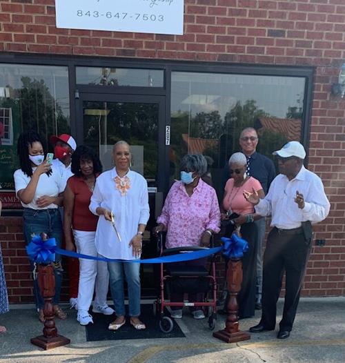 Burroughs ribbon cutting