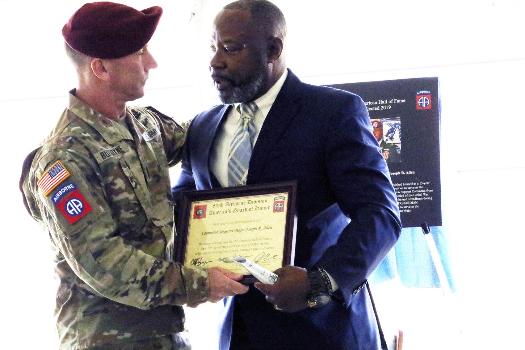 Timmonsvilles Allen Inducted Into 82nd Airborne Division Hall Of Fame Local News