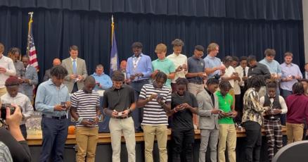 State football champion Bruins gather for awards ring ceremony State football champion Bruins gather for awards ring ceremony