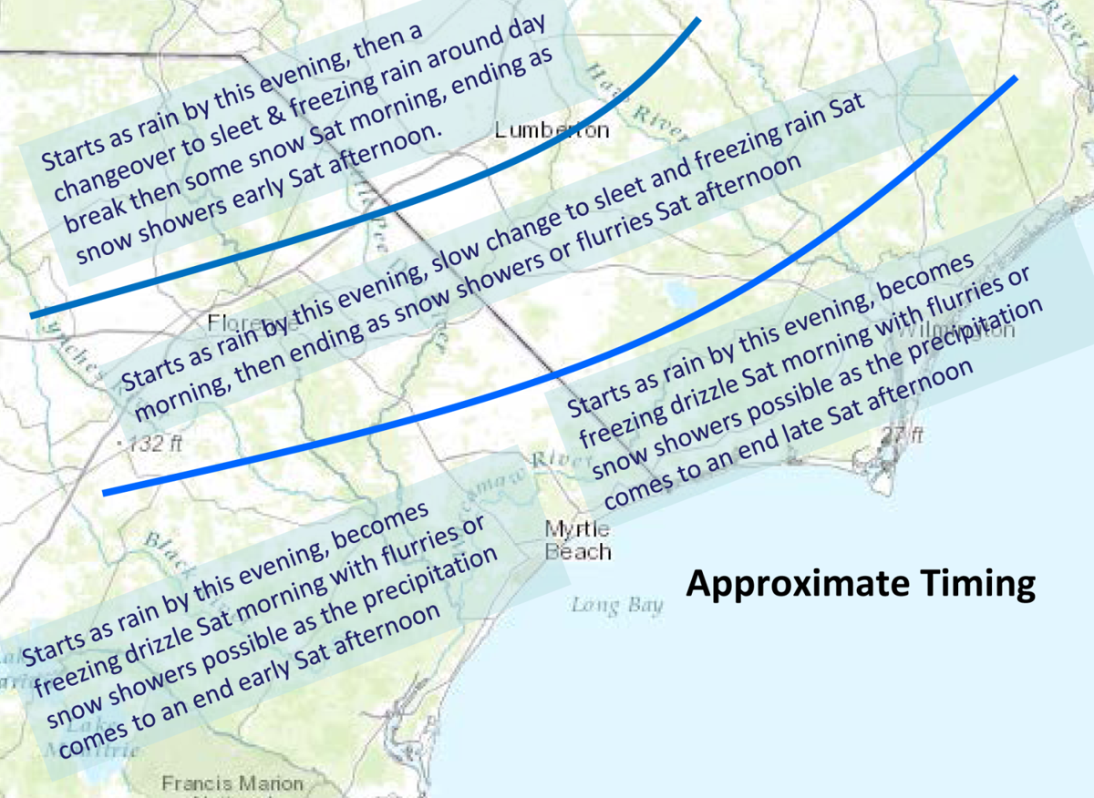 Pee Dee South Carolina Brace For Weekend Winter Storm Local