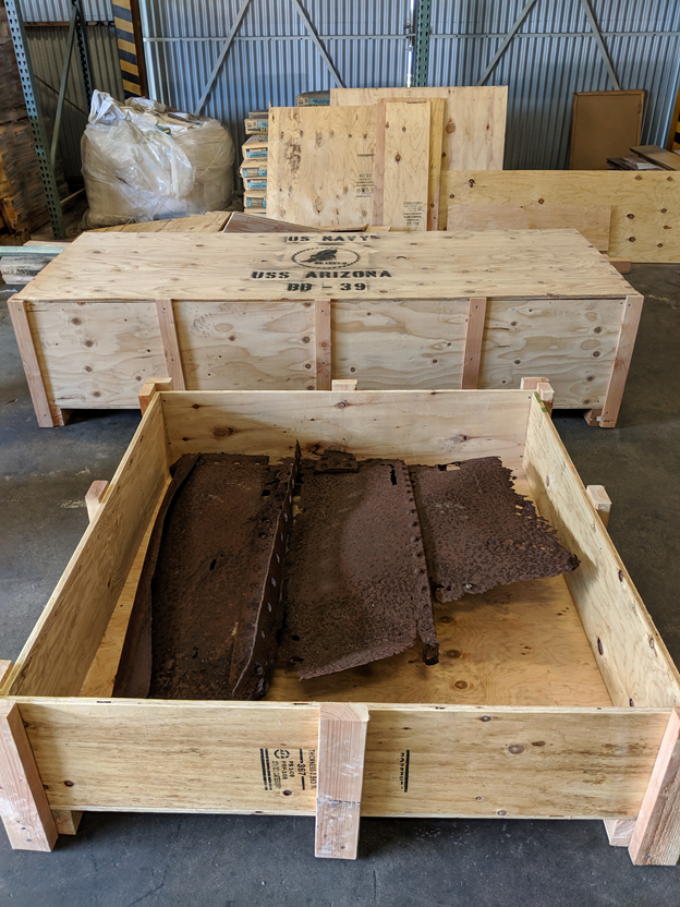 USS Arizona relic now in Pee Dee, destined for Florence Veterans Park