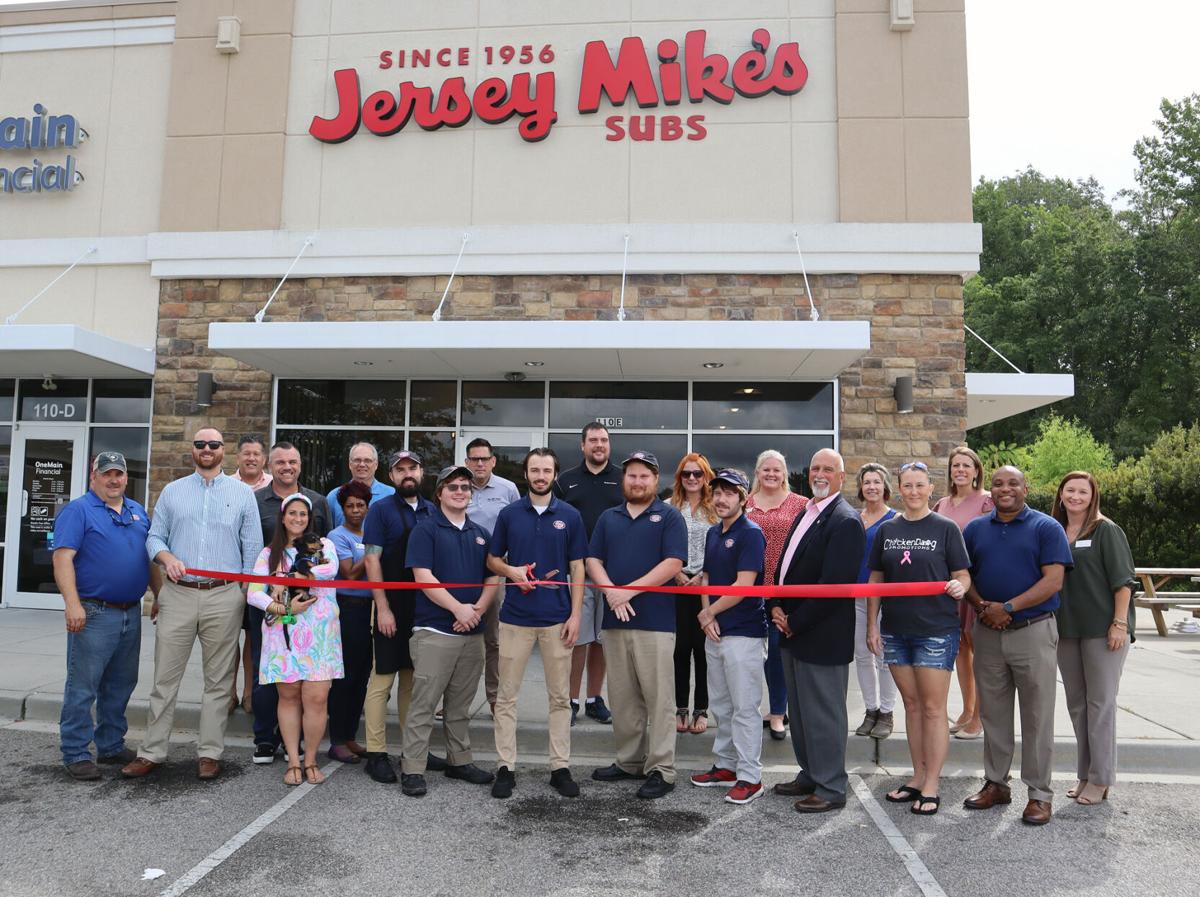 A ribbon cutting celebrates the opening of Jersey Mike's in Florence