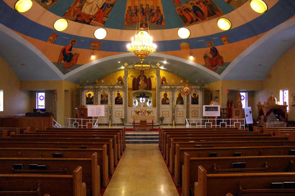Tale of faith: Icons adorn walls of Greek church in Florence, image size:1200x800