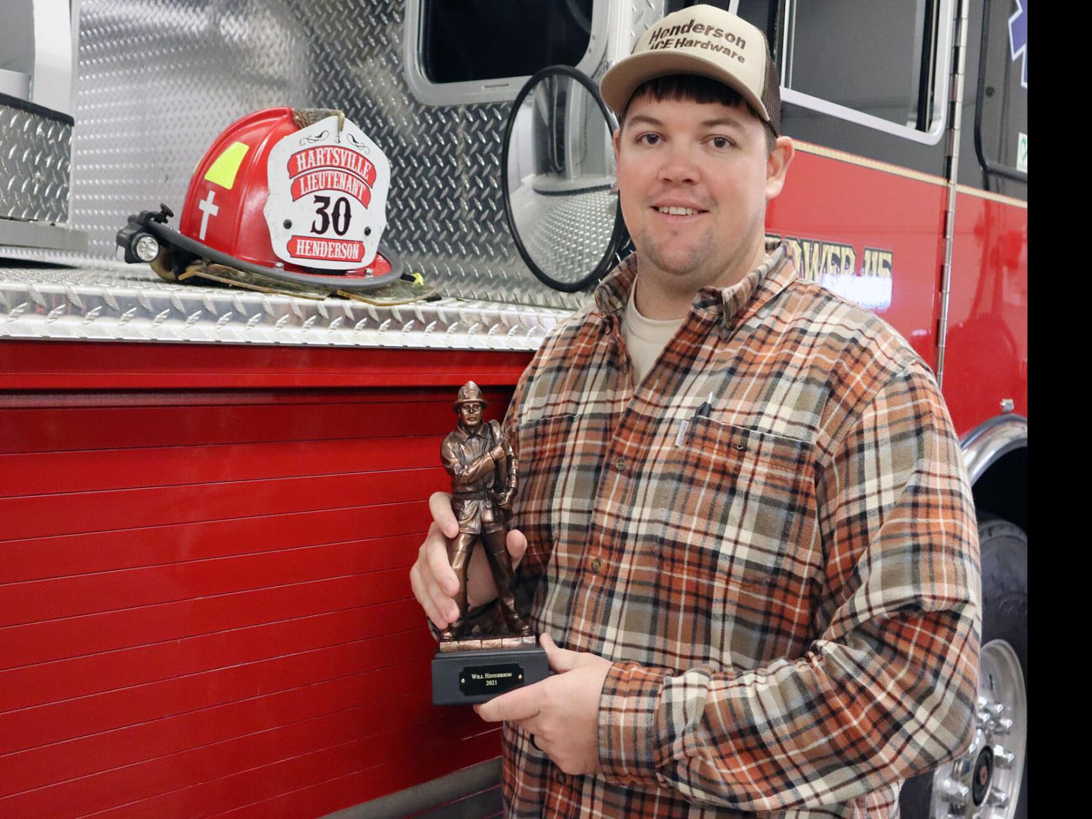 Will Henderson is Hartsville Firefighter of the Year