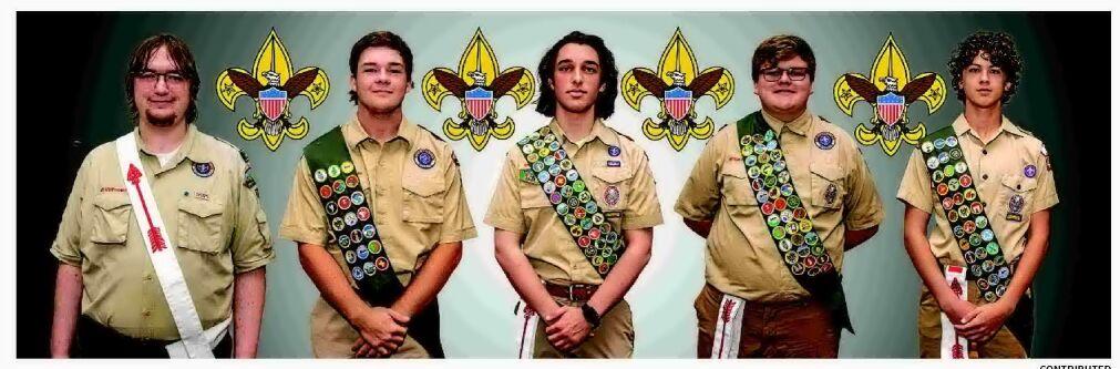 Troop 477 awards five Eagle Scout rank