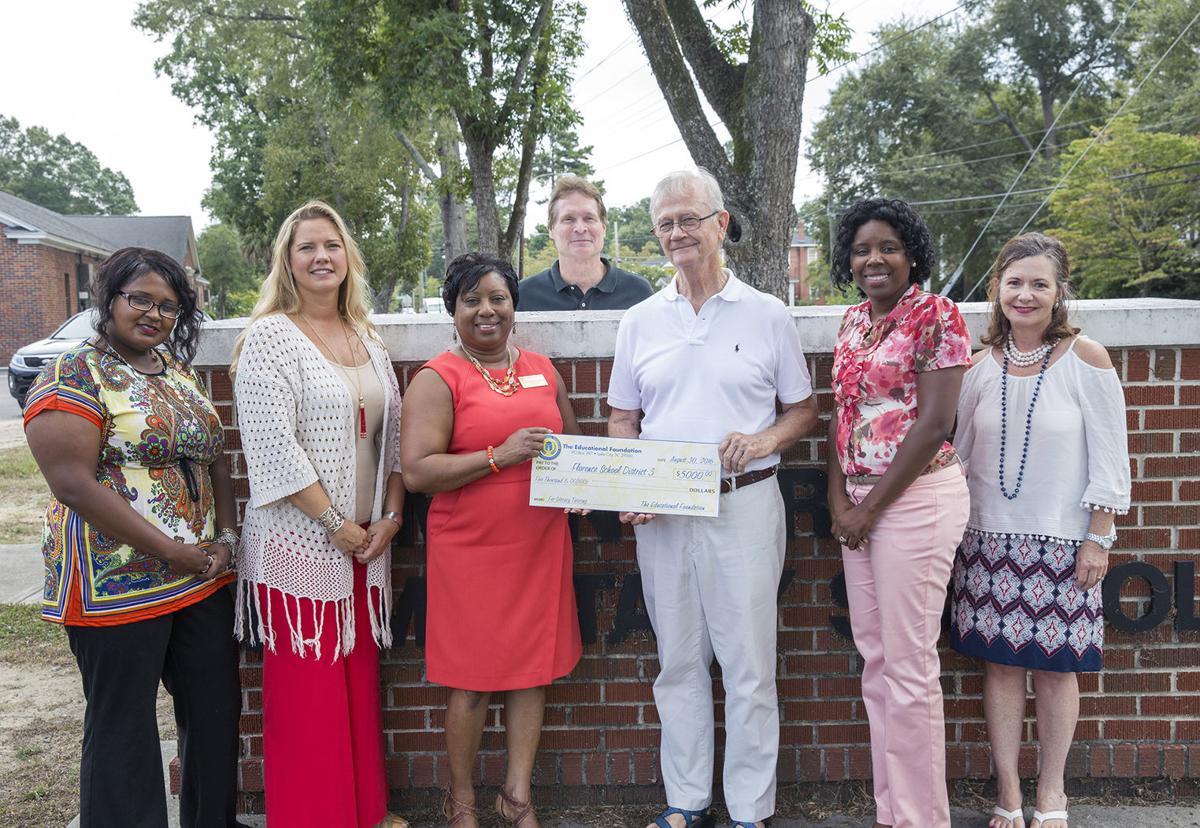 Foundation presents donation to Florence School District Three School