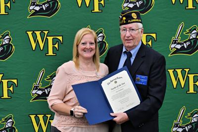 Post 1 recognizes its Teacher of the Year