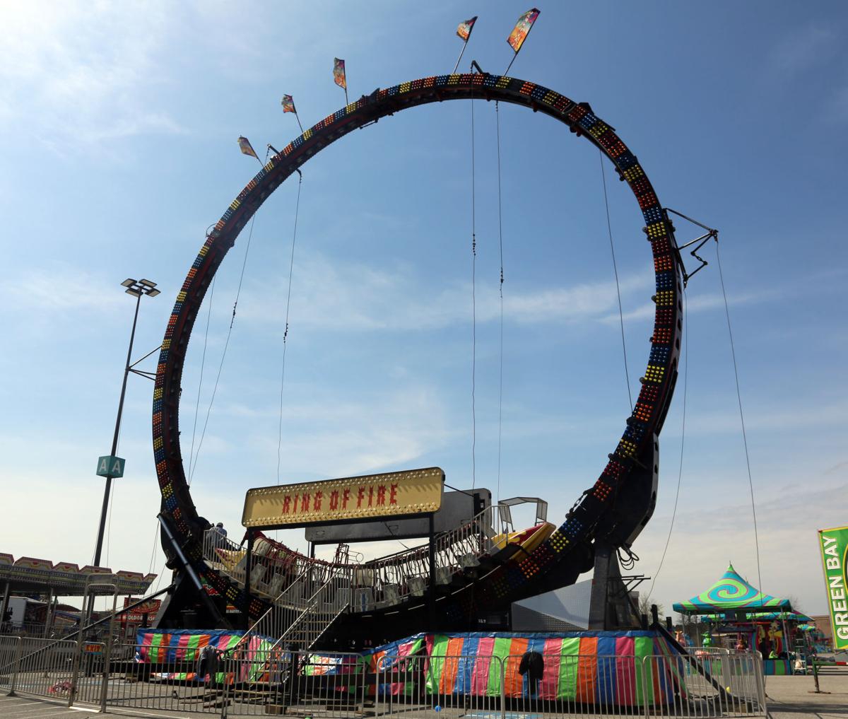 Florence Center Spring Carnival set up