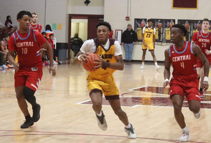 Marion cruises 63-37 over Central in playoff opener