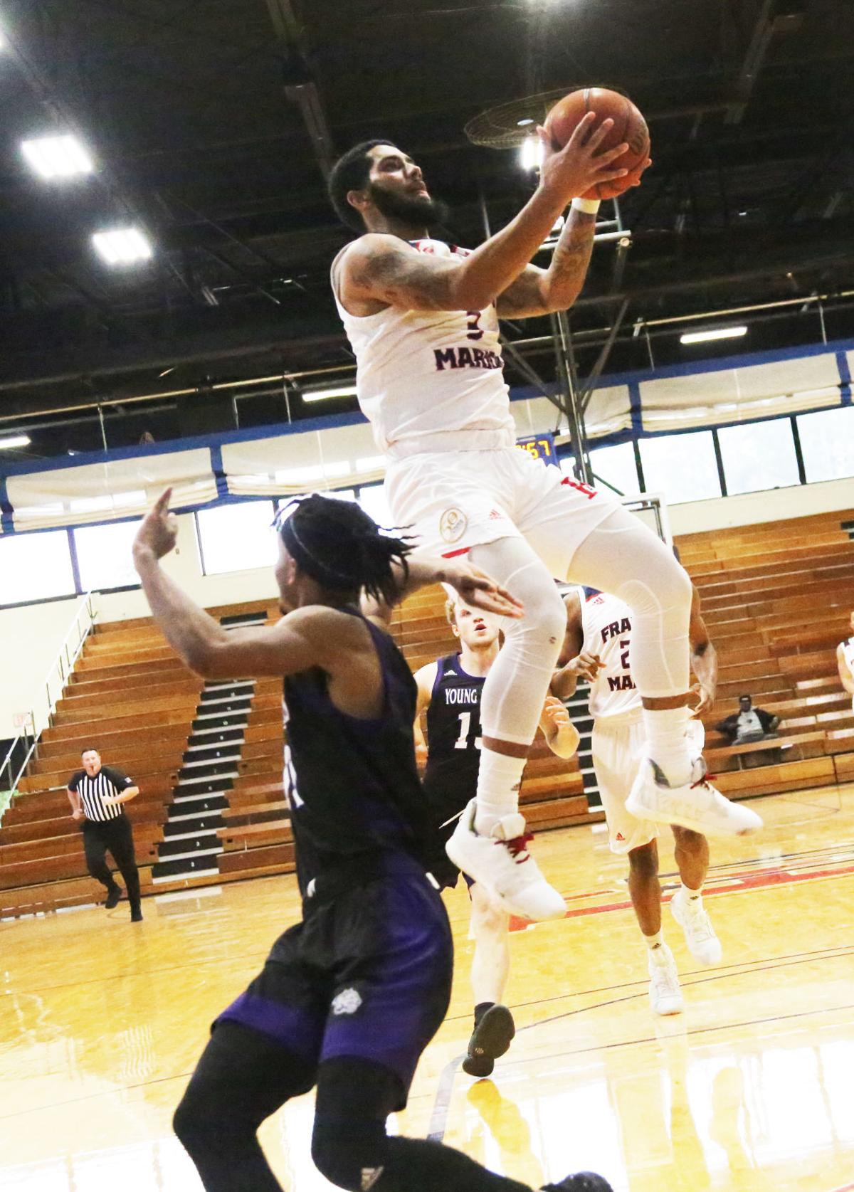 Fmu Men Survive Young Harris Rally Behind Balanced Attack For 117 111 Win Fmn Scnow Com