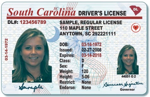 moving to sc drivers license
