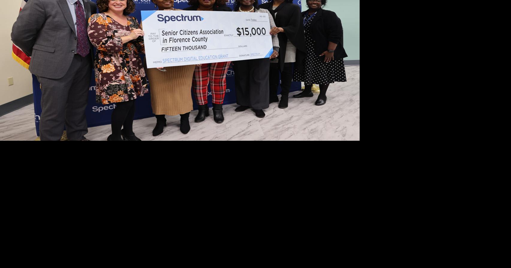 Spectrum grants 15,000 to Florence County senior citizens