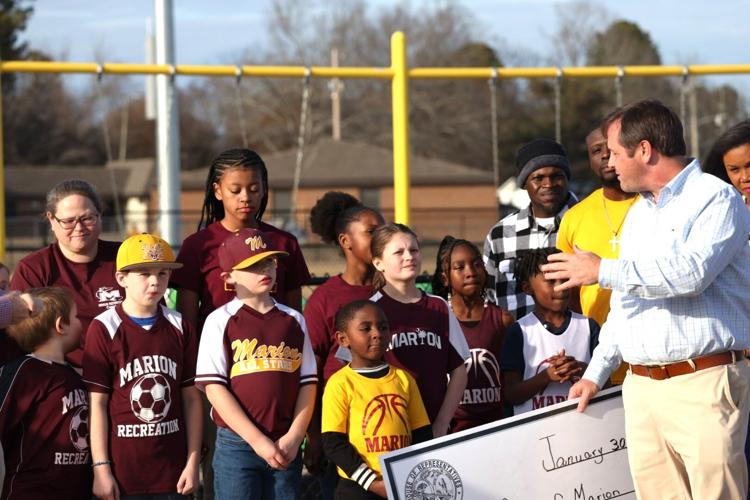 Rep. Atkinson presents Marion sports complex $450,000 in funding