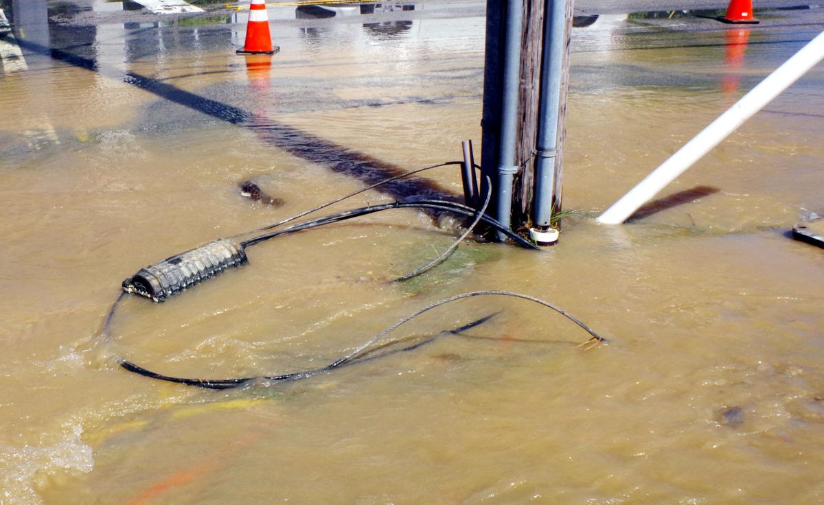 Water line break floods Florence intersection Local News