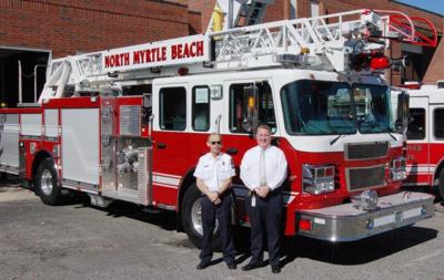 North Myrtle Beach Fire Department Gets New Ladder Truck