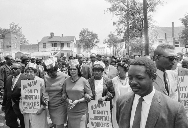 Marker notes 1969 Charleston Hospital strike