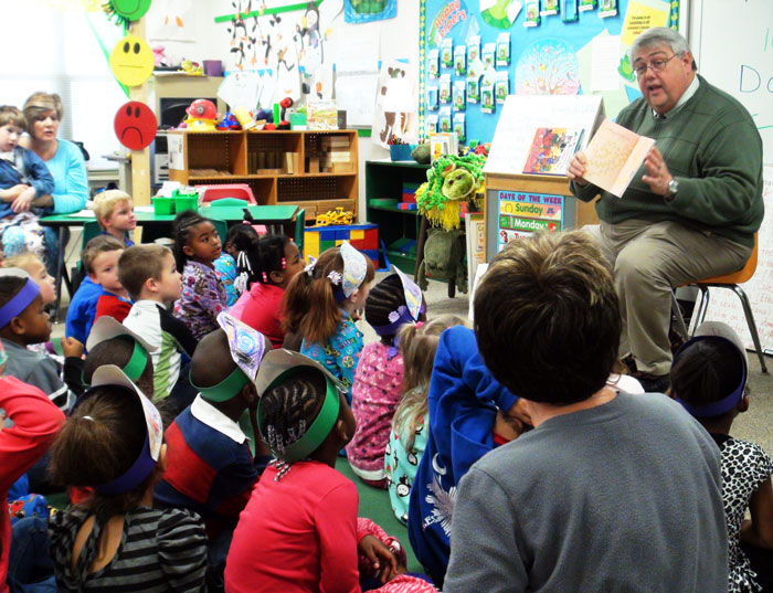 Johnsonville Elementary celebrates 100th day with pajamas and reading