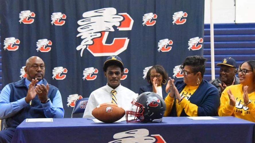 Chester quarterback Trooper Floyd commits to Johnson C. Smith University during Mullins visit