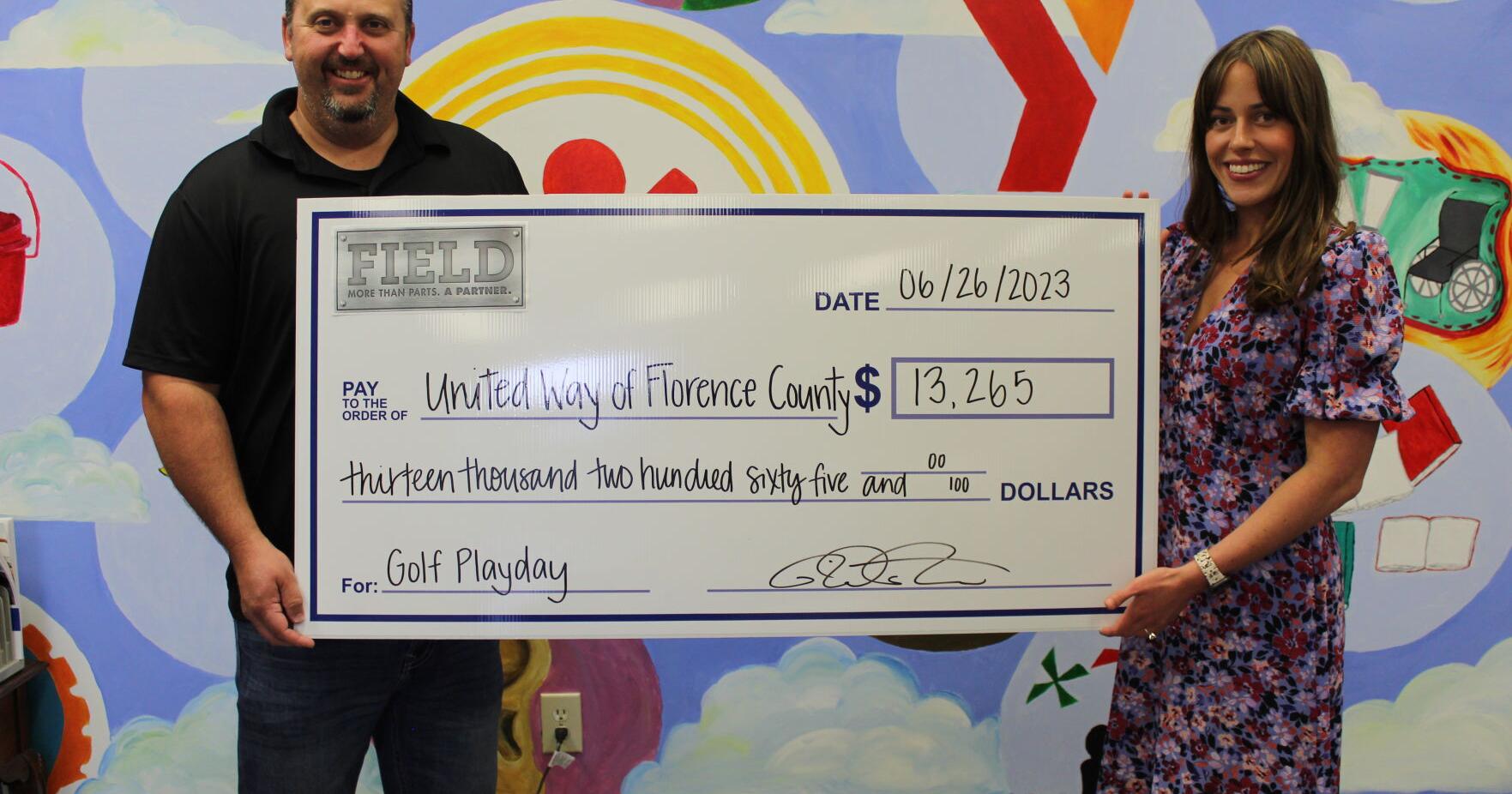 Field Fastener raises $13,000 for United Way of Florence County - Vimarsana News