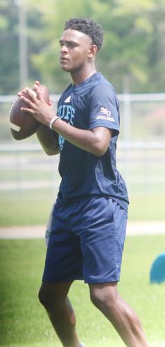 Chester quarterback Trooper Floyd commits to Johnson C. Smith University during Mullins visit