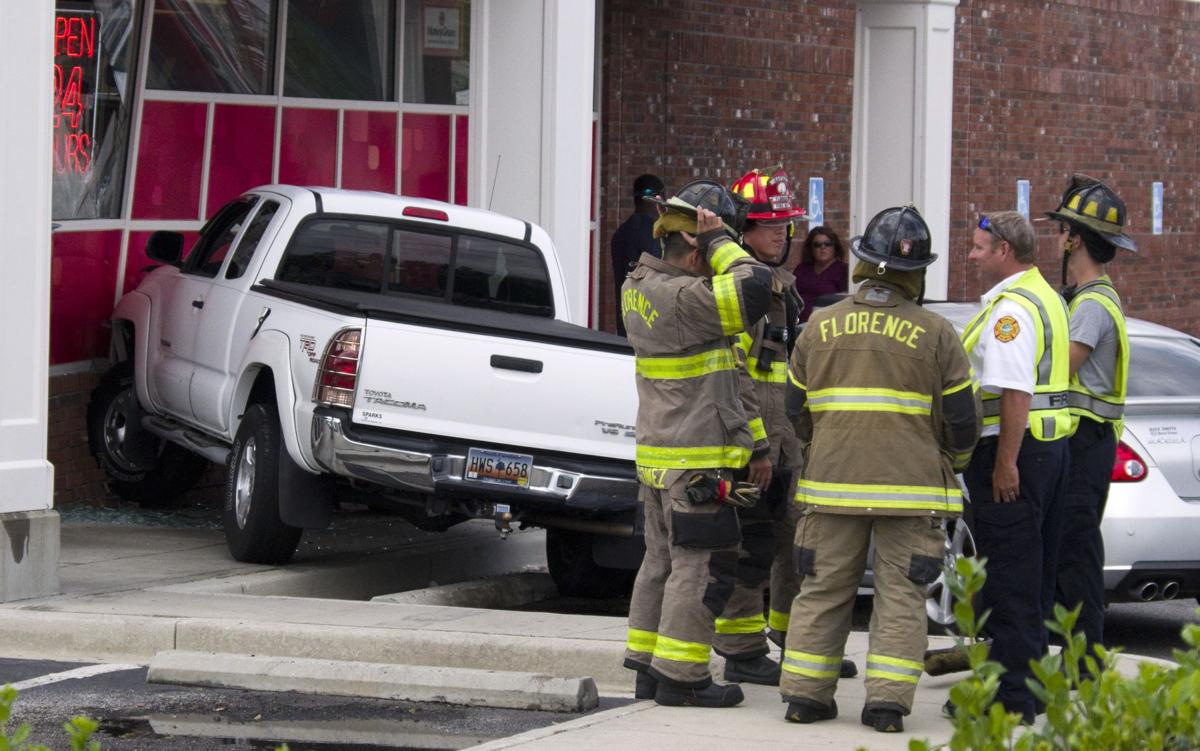 pickup truck runs into florence cvs local news