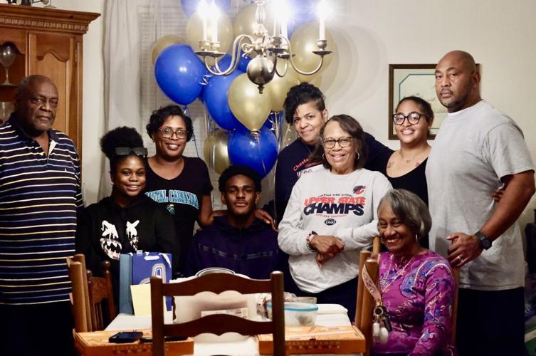 Chester quarterback Trooper Floyd commits to Johnson C. Smith University during Mullins visit