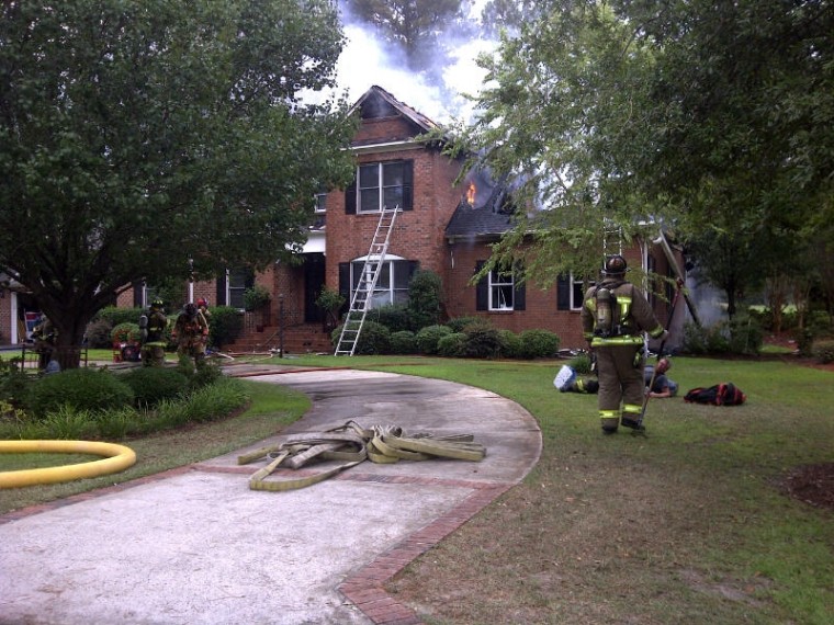 Firefighters battle Little River house fire, explosion