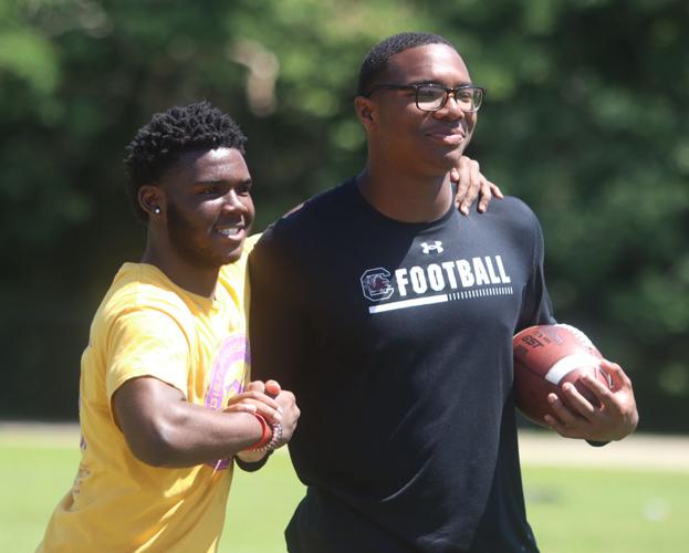 More than 347 children attend Gamecocks football’s Xavier Legette camp in Mullins