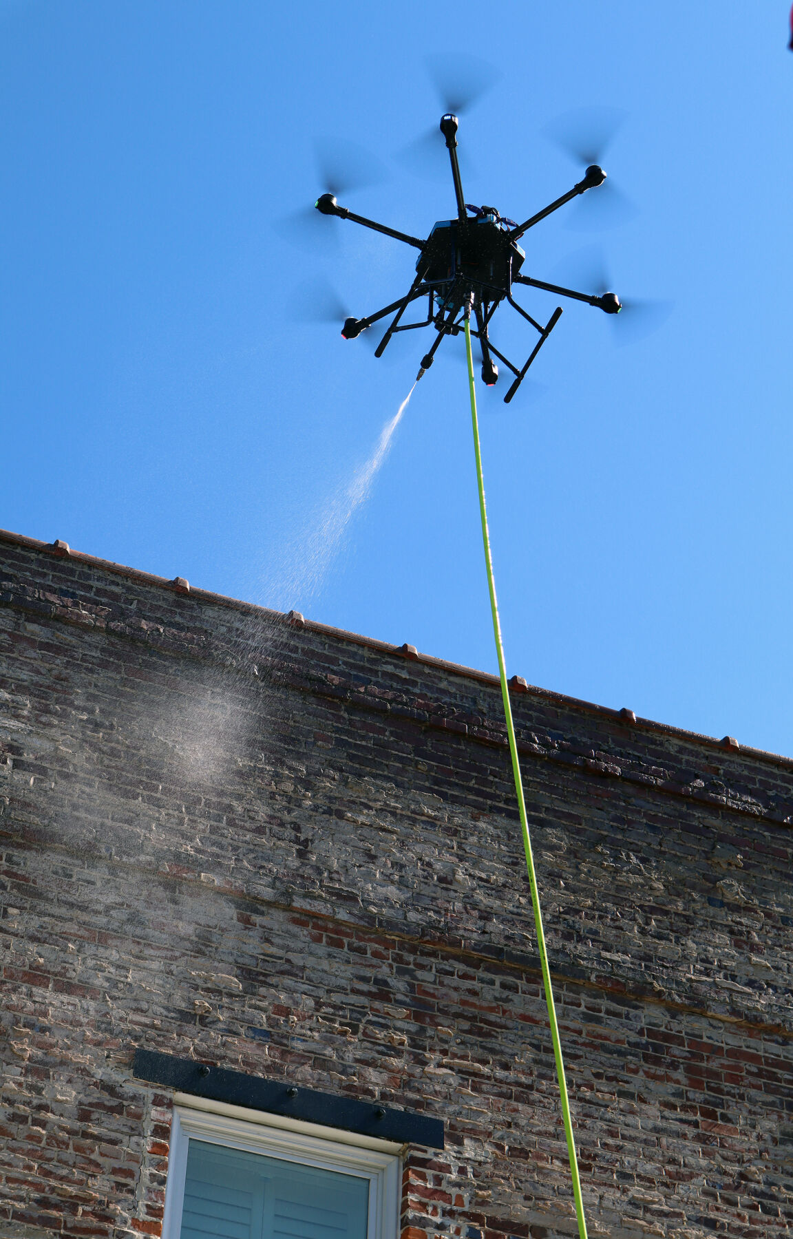 Softwash Pros USA of the Pee Dee introduces drone-powered exterior building washing