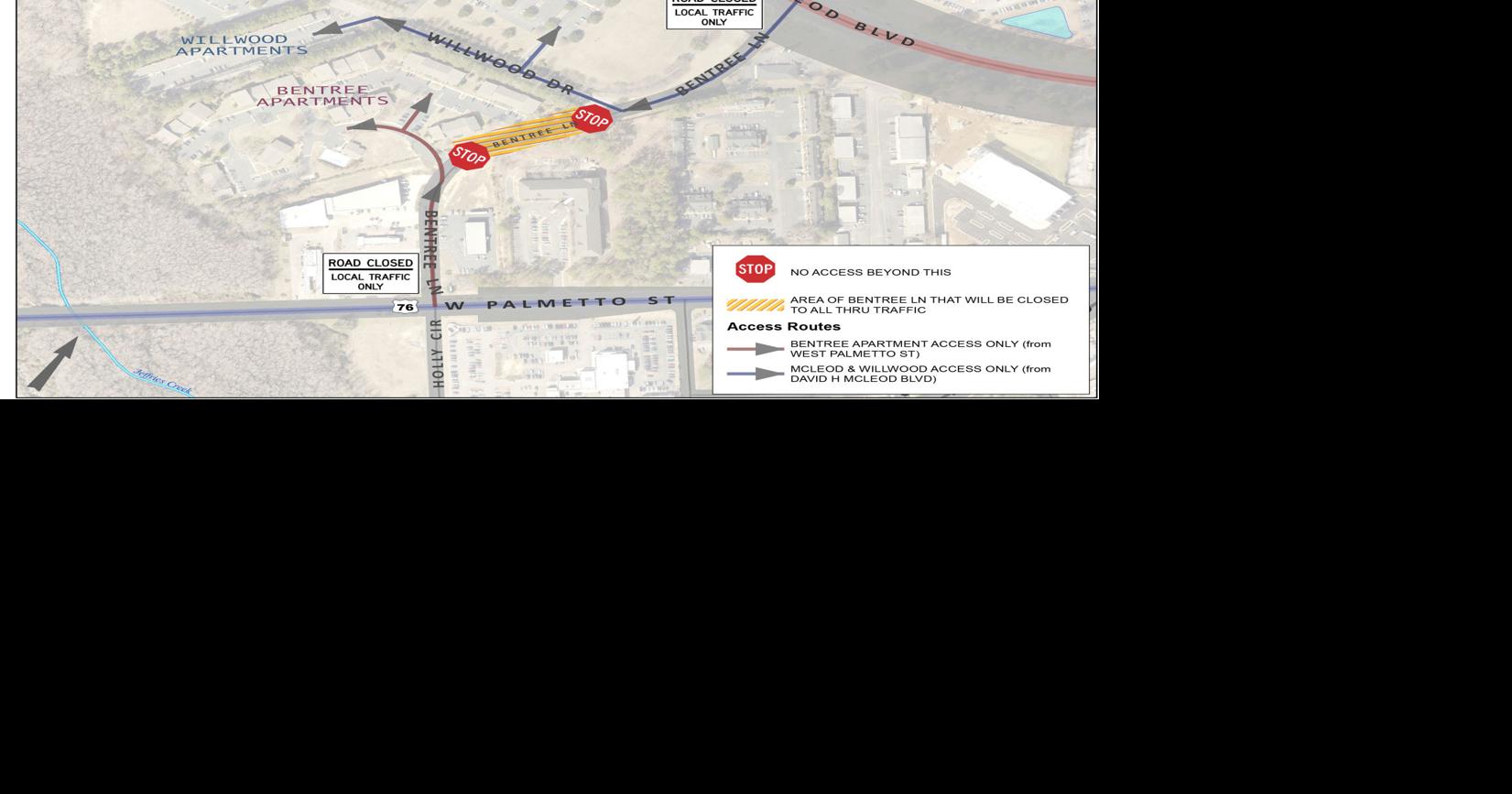 florence s bentree lane set for temporary closure local news scnow com