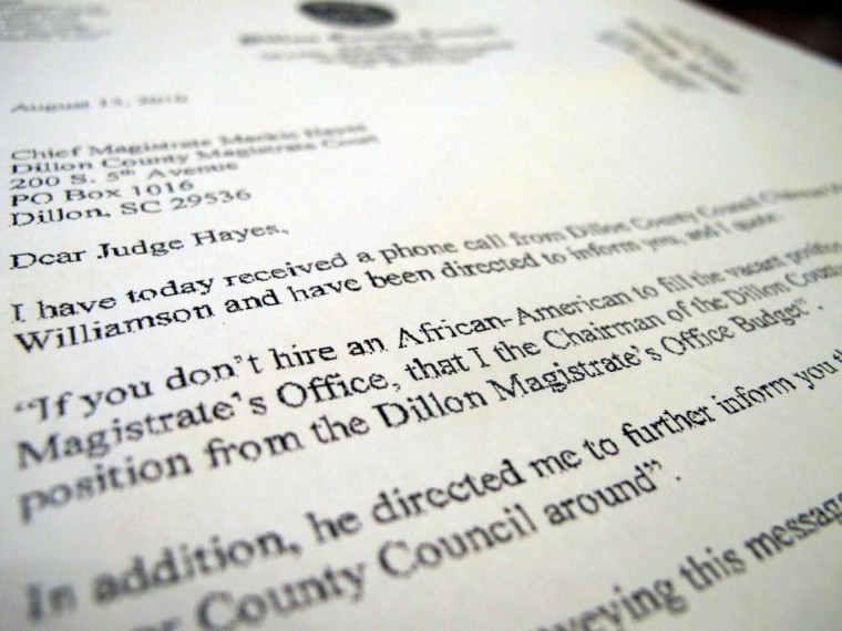 Contempt of court hearing set for Dillon County councilman