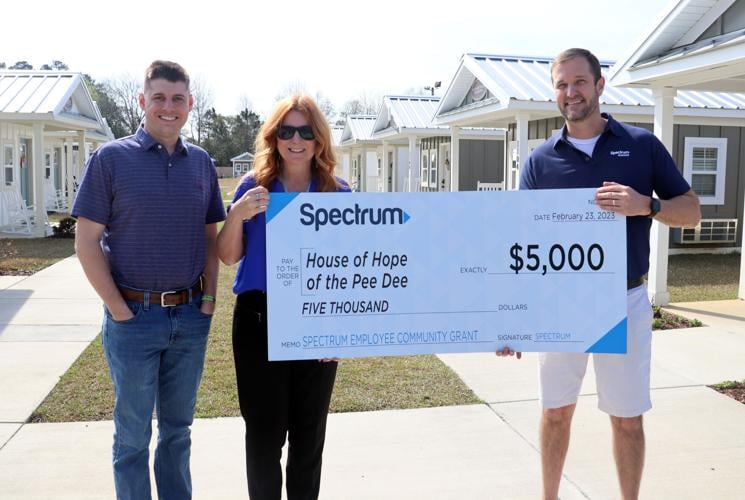 Spectrum donates 5,000 to Florence's House of Hope