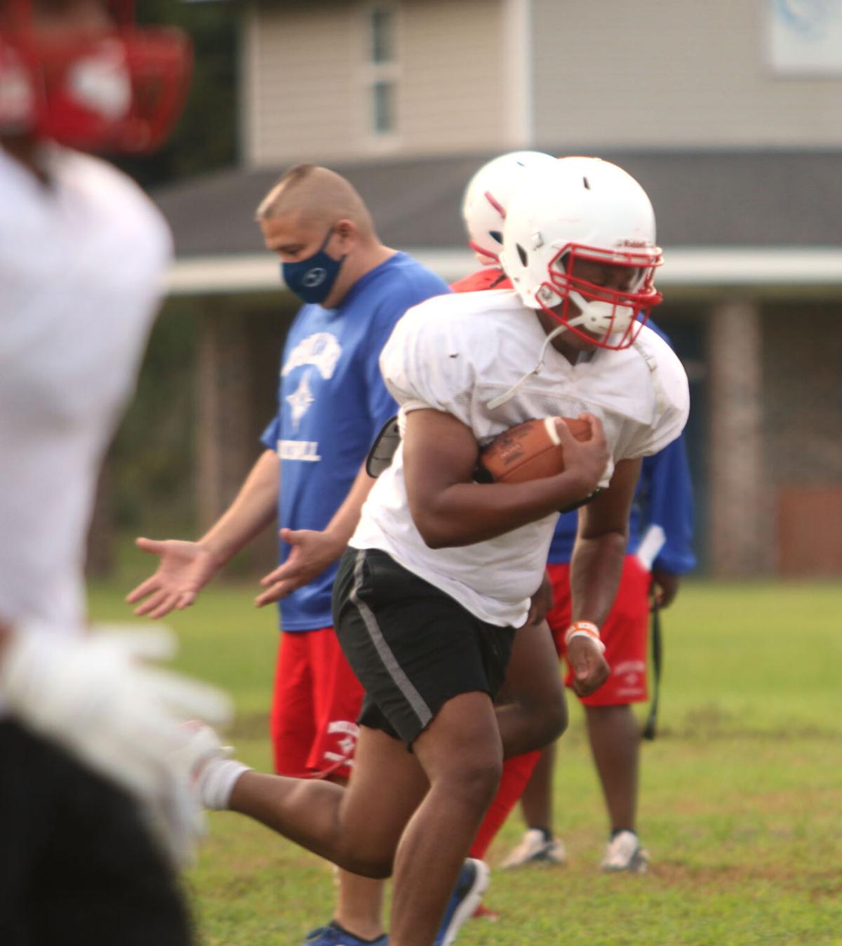 Mullins football practice Sports